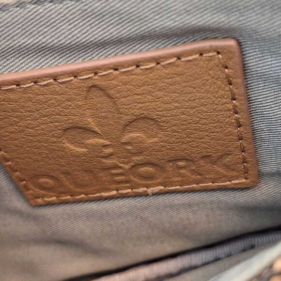 Queork Natural Cork Zip Wallet Clutch Bag Sustainable Antimicrobial NOLA - Picture 3 of 16